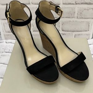 Marc Fisher Black Suede Wedge